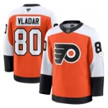 Men's Philadelphia Flyers #80 Dan Vladar Orange 2024-25 Home Stitched Hockey Jersey