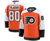 Men's Philadelphia Flyers #80 Dan Vladar Orange 2024-25 Home Stitched Hockey Jersey Men's Philadelphia Flyers #80 Dan Vladar Orange 2024-25 Home Stitched Hockey Jersey
