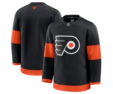 Men's Philadelphia Flyers Blank Black 2024-25 Alternate Stitched Hockey Jersey