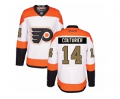 Men's Reebok Philadelphia Flyers #14 Sean Couturier Authentic White 3rd NHL Jersey