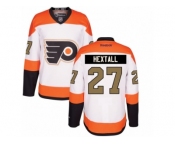 Men's Reebok Philadelphia Flyers #27 Ron Hextall Authentic White 3rd NHL Jersey