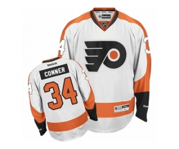 Men's Reebok Philadelphia Flyers #34 Chris Conner Authentic White Away NHL Jersey