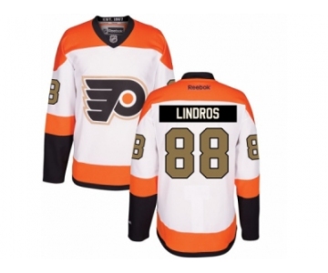 Men's Reebok Philadelphia Flyers #88 Eric Lindros Authentic White 3rd NHL Jersey