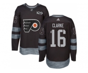 Philadelphia Flyers #16 Bobby Clarke Black 1917-2017 100th Anniversary Stitched NHL Jersey