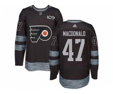 Philadelphia Flyers #47 Andrew MacDonald Black 1917-2017 100th Anniversary Stitched NHL Jersey
