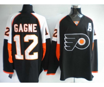 nhl jerseys philadelphia flyers 12 gagne black
