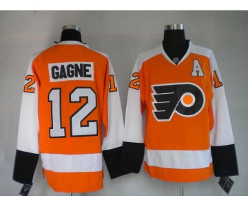 nhl jerseys philadelphia flyers 12 gagne orange