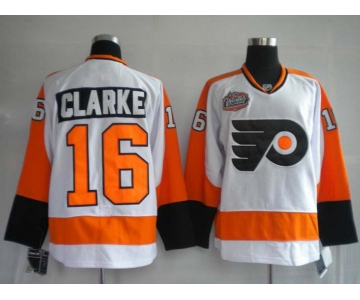 nhl jerseys philadelphia flyers 16# clarke white[winter classic]