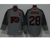 nhl jerseys philadelphia flyers #28 giroux grey[charcoal cross check]