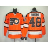 nhl jerseys philadelphia flyers #48 briere orange[black number][2011 new]
