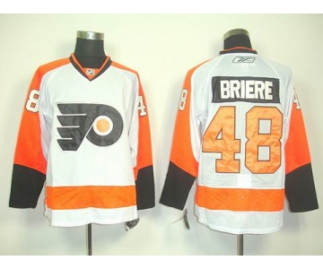 nhl jerseys philadelphia flyers #48 briere white