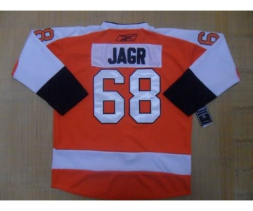nhl jerseys philadelphia flyers #68 jagr orange