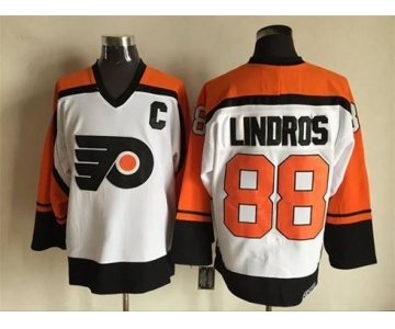 nhl jerseys philadelphia flyers #88 lindros white[patch C][m&n]