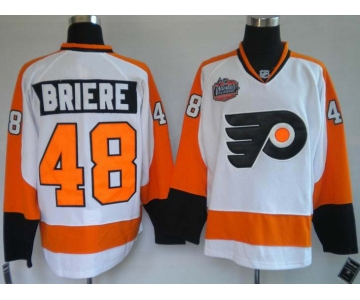 nhl philadelphia flyers #48 briere white[winter classic ]