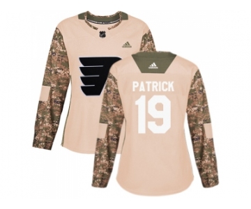 Women Adidas Philadelphia Flyers #19 Nolan Patrick Camo Authentic 2017 Veterans Day Stitched NHL Jersey