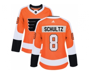 Women Adidas Philadelphia Flyers #8 Dave Schultz Orange Home Authentic Stitched NHL Jersey
