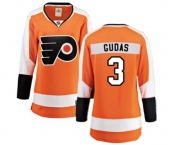 Women Philadelphia Flyers #3 Radko Gudas Fanatics Branded Orange Home Breakaway NHL Jersey