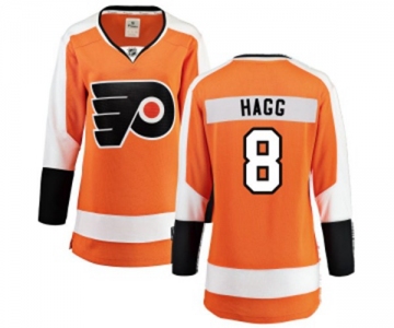 Women Philadelphia Flyers #8 Robert Hagg Fanatics Branded Orange Home Breakaway NHL Jersey