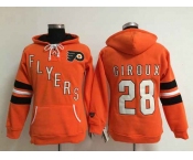 women nhl jerseys philadelphia flyers #28 giroux orange[pullover hooded sweatshirt]