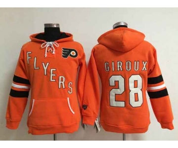 women nhl jerseys philadelphia flyers #28 giroux orange[pullover hooded sweatshirt]