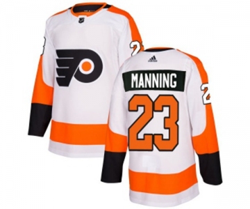 Youth Adidas Philadelphia Flyers #23 Brandon Manning Authentic White Away NHL Jersey
