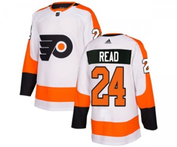 Youth Adidas Philadelphia Flyers #24 Matt Read Authentic White Away NHL Jersey
