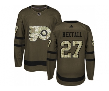 Youth Adidas Philadelphia Flyers #27 Ron Hextall Green Salute to Service Stitched NHL Jersey
