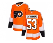 Youth Adidas Philadelphia Flyers #53 Shayne Gostisbehere Orange Home Authentic Stitched NHL Jersey