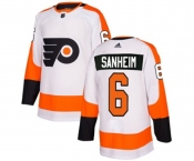 Youth Adidas Philadelphia Flyers #6 Travis Sanheim Authentic White Away NHL Jersey
