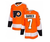 Youth Adidas Philadelphia Flyers #7 Bill Barber Orange Home Authentic Stitched NHL Jersey