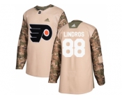 Youth Adidas Philadelphia Flyers #88 Eric Lindros Camo Authentic 2017 Veterans Day Stitched NHL Jersey