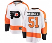 Youth Philadelphia Flyers #51 Cole Bardreau Fanatics Branded White Away Breakaway NHL Jersey