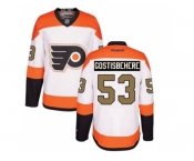 Youth Philadelphia Flyers #53 Shayne Gostisbehere White 3rd Stitched NHL Jersey
