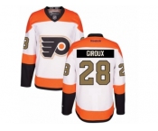 Youth Reebok Philadelphia Flyers #28 Claude Giroux Premier White 3rd NHL Jersey
