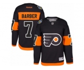 Youth Reebok Philadelphia Flyers #7 Bill Barber Authentic Black 2017 Stadium Series NHL Jersey