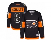 Youth Reebok Philadelphia Flyers #8 Dave Schultz Authentic Black 2017 Stadium Series NHL Jersey