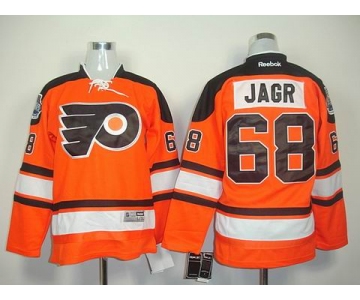 youth nhl jerseys philadelphia flyers #68 jagr orange[black number]