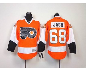 youth nhl jerseys philadelphia flyers #68 jagr orange[white number]