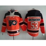 nhl jerseys philadelphia flyers #53 gostisbehere orange-black[pullover hooded sweatshirt]