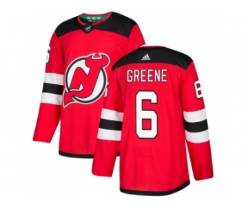 Adidas New Jersey Devils #6 Andy Greene Red Home Authentic Stitched NHL Jersey