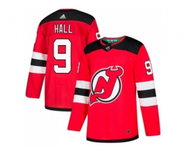 Adidas New Jersey Devils #9 Taylor Hall Red Home Authentic Stitched NHL Jersey