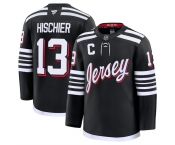 Men's New Jersey Devils #13 Nico Hischier Black 2024-25 Alternate Stitched Hockey Jersey