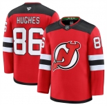 Men's New Jersey Devils #86 Jack Hughes Red 2024-25 Home Stitched Hockey Jersey