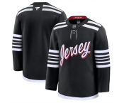 Men's New Jersey Devils Blank Black 2024-25 Alternate Stitched Hockey Jersey