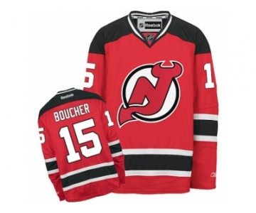 Men's Reebok New Jersey Devils #15 Reid Boucher Authentic Red Home NHL Jersey