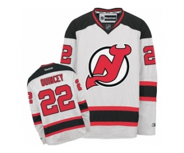 Men's Reebok New Jersey Devils #22 Kyle Quincey Authentic White Away NHL Jersey