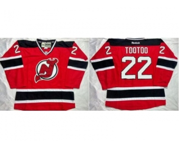 New Jersey Devils #22 Jordin Tootoo Red Home Stitched NHL Jersey