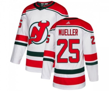 New Jersey Devils #25 Mirco Mueller Authentic White Alternate Hockey Jersey