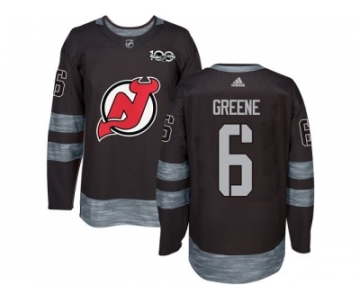 New Jersey Devils #6 Andy Greene Black 1917-2017 100th Anniversary Stitched NHL Jersey