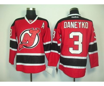 nhl jerseys new jersey devils #3 daneyko redblack